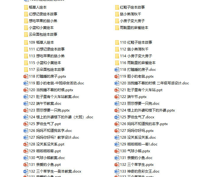 绘本故事PPT课件 儿童绘本故事电子版早教幼儿园小班中班大班教案