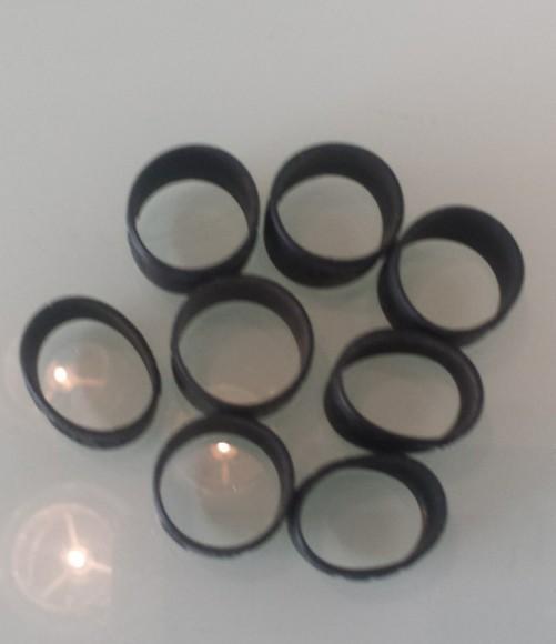 O Bolon Tai Chi Soft Racket Handle Grip Leather Closure Ring Twist Pat Rubber Ring Enough Condition To Be