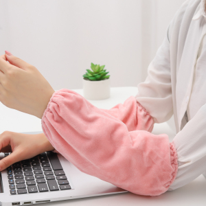 韩版可爱毛绒ins脏防污女袖套