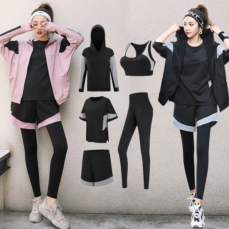 Yoga Clothing Jacket, Fitness Clothing Set for Women, Loose Fit, Plus Size, Long-Sleeved, Quick-Drying Clothing, Autumn and Winter Sports Running Clothing