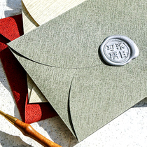 Fire paint envelope retro European envelope invitation letter simple texture envelope invitation fire paint seal special paper envelope