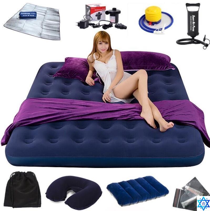 TrAvel CAMpIng Air MATTress Airbed InflATable Air Mattress Travel Bed