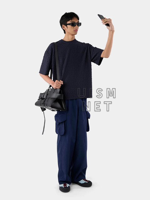 Sunnei Designer Brand Black Classic Small Envelope Bag Messenger Bag New Model in Stock