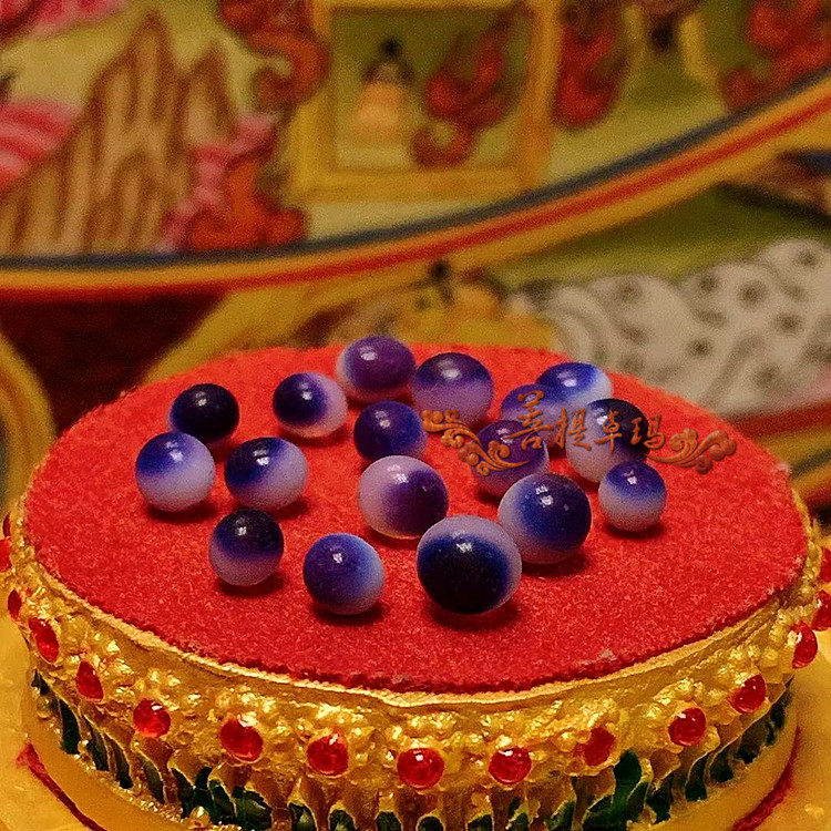 Shakyamuni Buddha conjured (with eyes)Solid child marriage for relic Pagoda Zi Ga Wu box 4-6mm