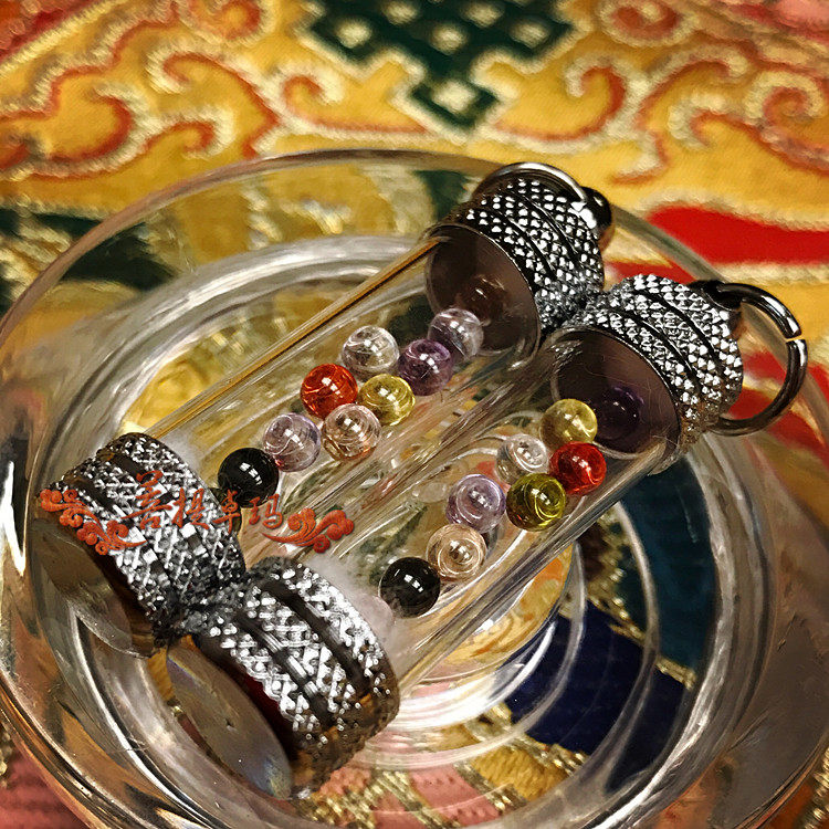 Bangkok Buddhist Temple please return nine-eyed colorful dragon ball Ga Wu Tube special offer for relic pagoda to send beads and chains