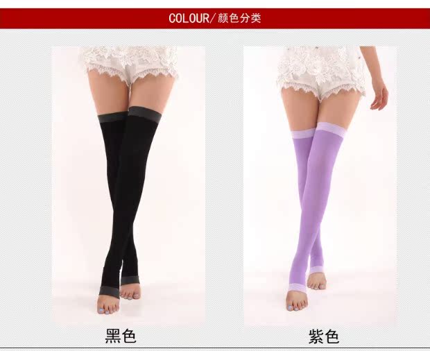 Nam cực ngủ chân mỏng vớ nữ áp lực chân mỏng qua đầu gối định hình chân vớ ấm đến vớ phù tất cotton cao cấp