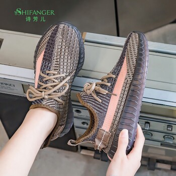 2025 spring and summer new breathable coconut shoes women's anti-slip soft sole student sports casual shoes running shoes lightweight women's