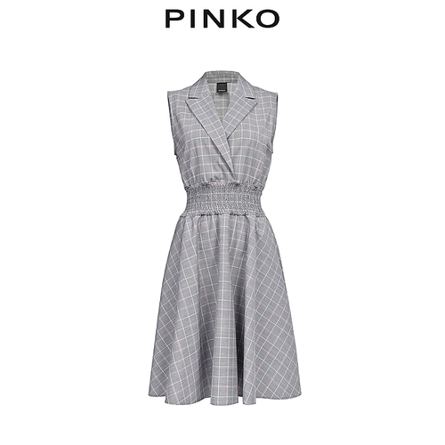 PINKO Женские тонкие клетчатые v -neck платья 1G14TP7880