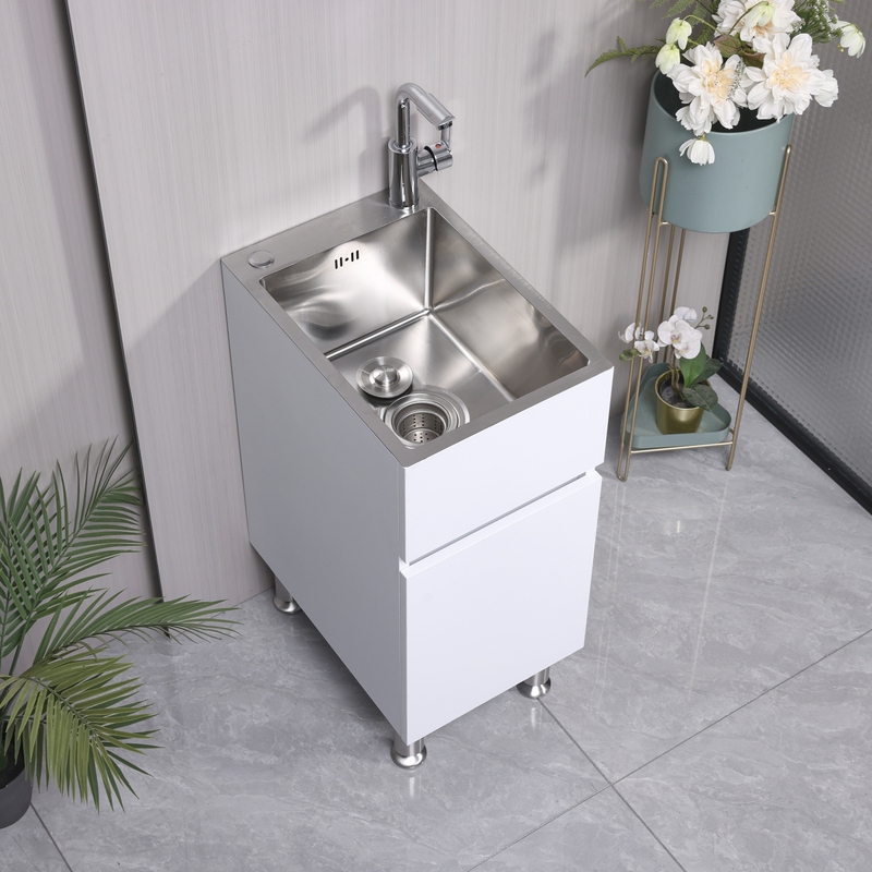 Genuine Sus304 Stainless Steel Sink Honeycomb Aluminum Laundry Cabinet Washbasin Dishwashing Sink Balcony Kitchen Bathroom Cabinet Genuine Sus304 Stainless Steel Sink Honeycomb Aluminum Laundry Cabinet Washbasin Dishwashing Sink Balcony Kitchen Bathroom Cabinet