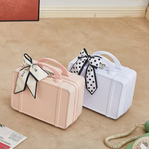 Милый портативный чемодан подходит для мужчин и женщин, подарочная коробка, популярно в интернете, 14 дюймов, делается под заказ, с печатью вашего логотипа