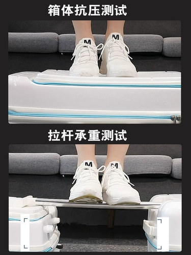 Чемодан для матери, тележка, популярно в интернете, 24 дюймов, из натуральной кожи