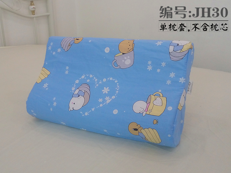 Bộ đệm gối bằng vải cotton Thái Lan Cotton chậm phục hồi không gian Bộ nhớ gối trẻ em gối kim đan