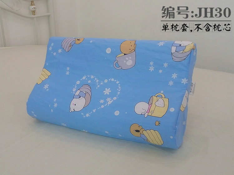 Bộ đệm gối bằng vải cotton Thái Lan Cotton chậm phục hồi không gian Bộ nhớ gối trẻ em gối chống trào ngược monmon