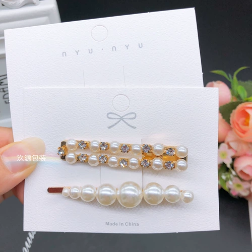 Аксессуар для волос, белые карточки, заколка для волос с аксессуарами