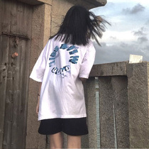 Shorts women 2021 summer Korean version of ins Hong Kong flavor couples sports middle pants straight loose shorts five-point pants