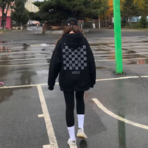 Sweater women 2021 autumn and winter waitmore hooded ins Super fire slim coat Korean version of tide students loose coat