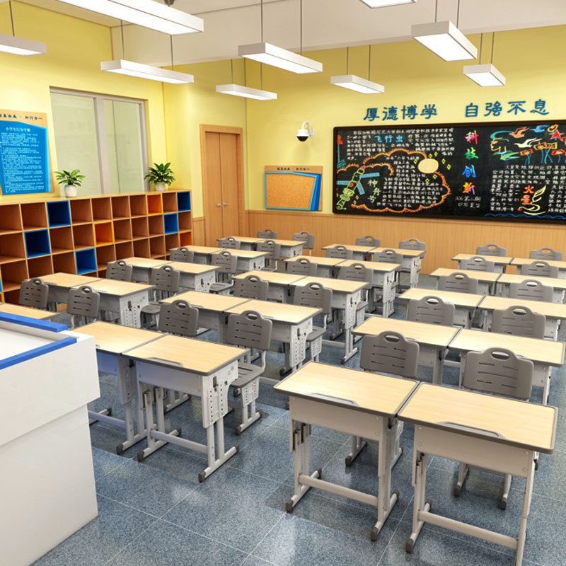 School Institution Tutoring Class Desks and Chairs, Primary School Student Training Classroom Set, Home Writing Desk, Children's Study Table