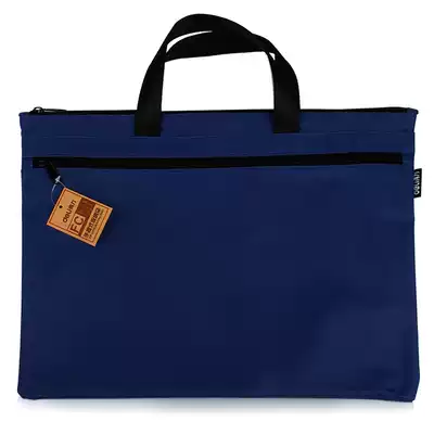 Deli 5840 document bag A4 Office supplies Zipper bag Information bag Ladies canvas handbag Men's briefcase