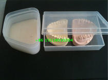 Dental department Oral denture gypsum model packing box Transparent T-shaped rectangular abrasive storage box Conveying box