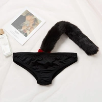 11 Black Open Fox Tail Bannote
