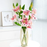 Северная легкая роскошная стеклянная ваза симуляция цветочный орнамент гостиная розовая фальшивая фальшивое обеденное стол