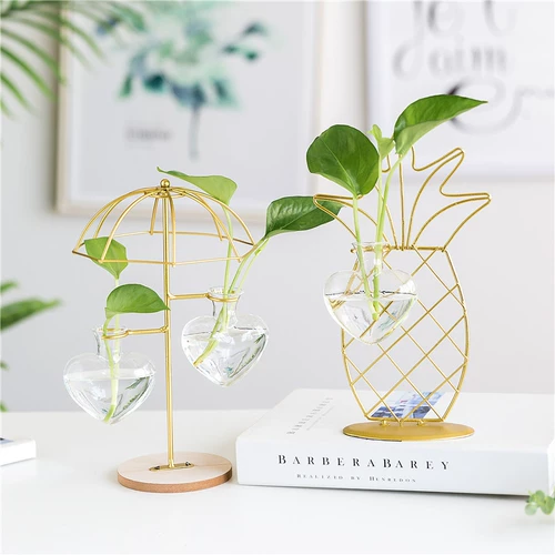 Nordic ins Wind Golden Fresh Glass Flow