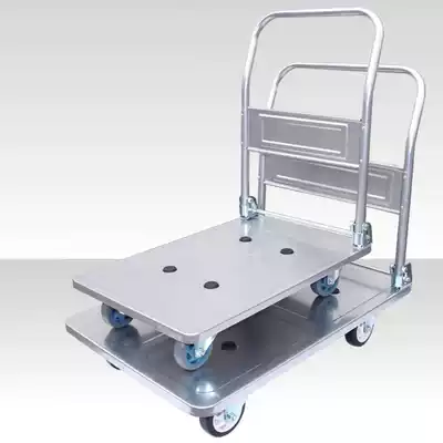 Silent stainless steel plate car folding flatbed trolley truck truck cart truck cart cart truck