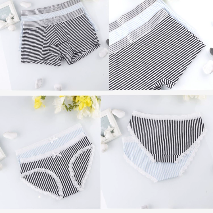 Mới gợi cảm ren nữ thấp eo tam giác sọc đồ lót nam boxer eo quần đồ lót cotton vài đồ lót quan ao lot nam