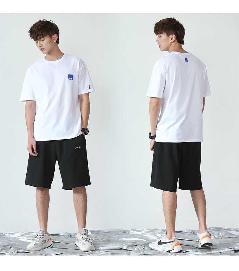 Quần short thể thao nam size lớn 5 quần rộng quần âu đi biển quần mùa hè Phiên bản Hàn Quốc của xu hướng quần nam rộng - Quần thể thao quần thể thao nữ dài
