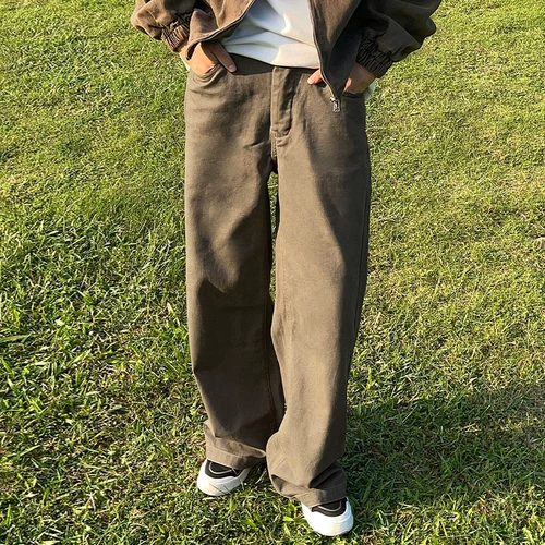 Летние тонкие джинсы, штаны для отдыха, в американском стиле, свободный прямой крой