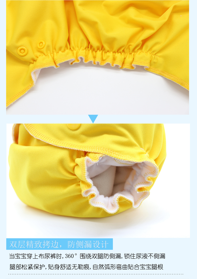 Vải tã leakproof có thể giặt đêm bé sơ sinh tã thoáng khí chống đỏ mông tã túi với nước tiểu pad tã