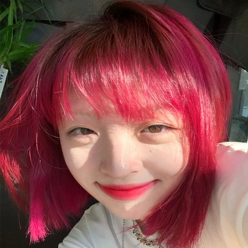 Молоко со вкусом девочки дом для волос Meira Red Hair Color Plain Pure Mobment Caramel Powder коричневый самка