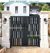 Courtyard Gate Villa CELL DOOR STAINLESS STEEL YARD PORTAL EXTERNAL DOOR GARDEN DAY STYLE BRIEF COURTYARD DOOR SHUTTER DOOR