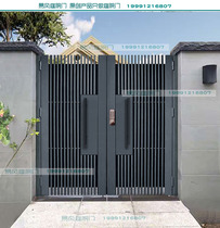 European and American style iron art rustproof villa Courtyard Gate Garden area Yard Door Villa Fence Fence single double open door