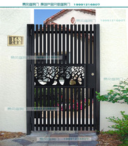 European and American style iron art rustproof villa Courtyard Gate Garden area Yard Door Villa Fence Fence single double open door