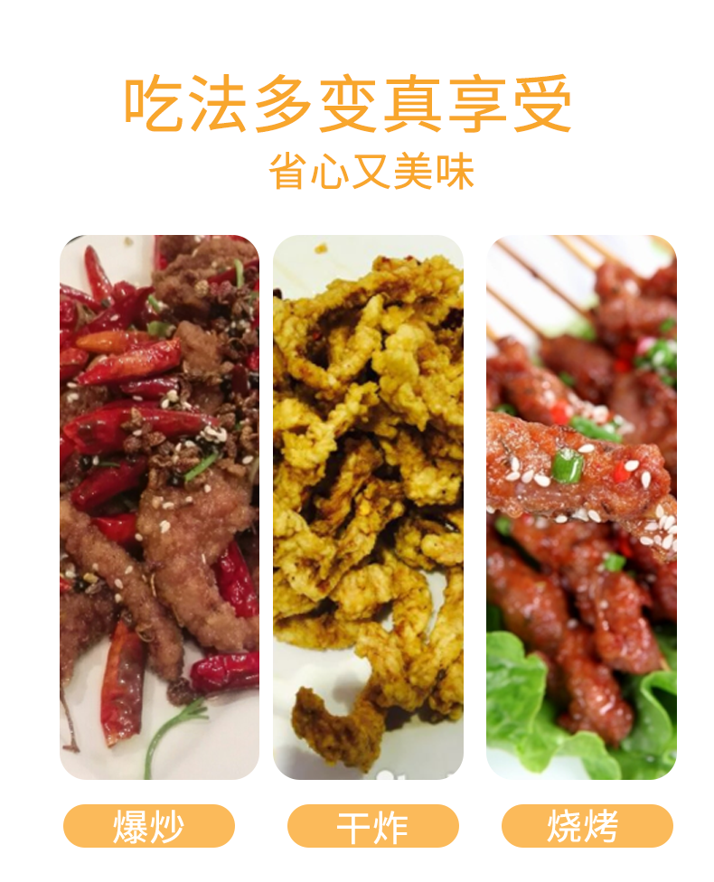 胜欧 预腌制牛排切条 黑椒牛柳 250g*4袋 图9