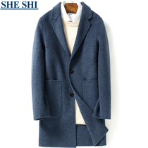 Clear cabin special price double face cashmere big clothes man in the middle of autumn and winter new wool and the double face fur coat bifacial hair