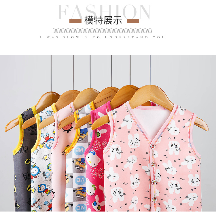 Bé trai và bé gái 2018 mẫu mới thu đông cho bé cộng với áo nhung trẻ em phiên bản Hàn Quốc áo vest bé ấm áo gile bé gái đáng yêu