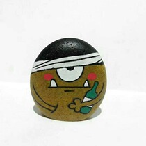 Stone fun tribe original hand-painted stone painting healing cute Christmas birthday Tanabata stone small ornaments