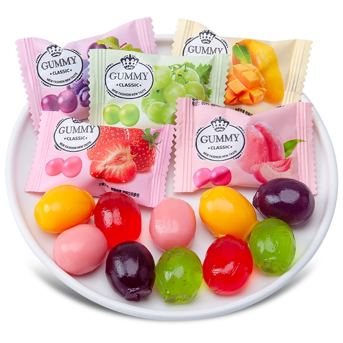 Ябо фруктовые ароматы с помадкой с сахаром на цитине оптом QQ сахар высокий уровень лица смешанный фрукты сахар Случайные закуски
