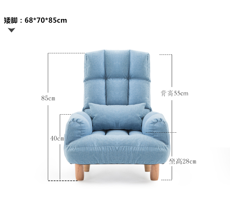 Miễn phí vận chuyển ghế máy tính giải trí beanbag y tá sofa nuôi cũ kiểu Nhật ghế đơn ghế ngồi có thể ngả ban công - Ghế sô pha đôn ghế sofa