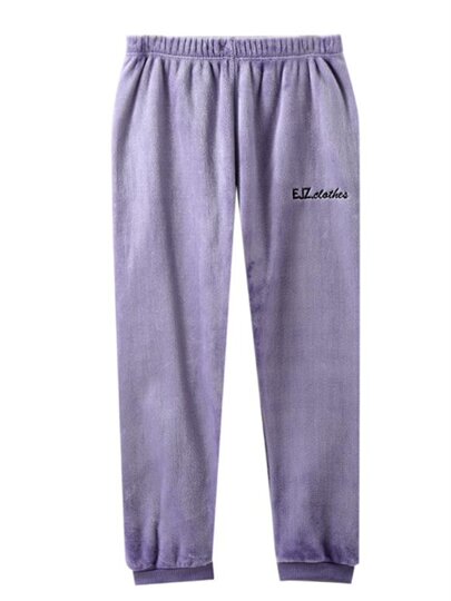 Coral velvet pajamas women's winter trousers flannel pants large size plus velvet thickened warm pants autumn and winter home pants