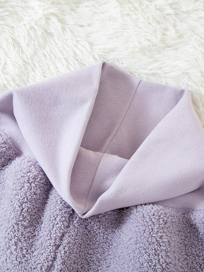 Women's velvet pajamas, autumn and winter trousers, coral velvet high-waisted home pants, thickened warm flannel large size home pants