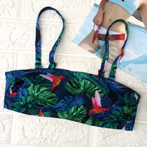 3 New piece sexy bikini womens swimsuit single top top with strapless shoulder strap buckle 75B Cup 4332