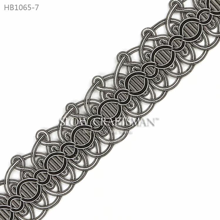 Кружевная кайма slow craftsman出口欧洲高端贝拉系列 窗帘抱枕家具欧式织带花边