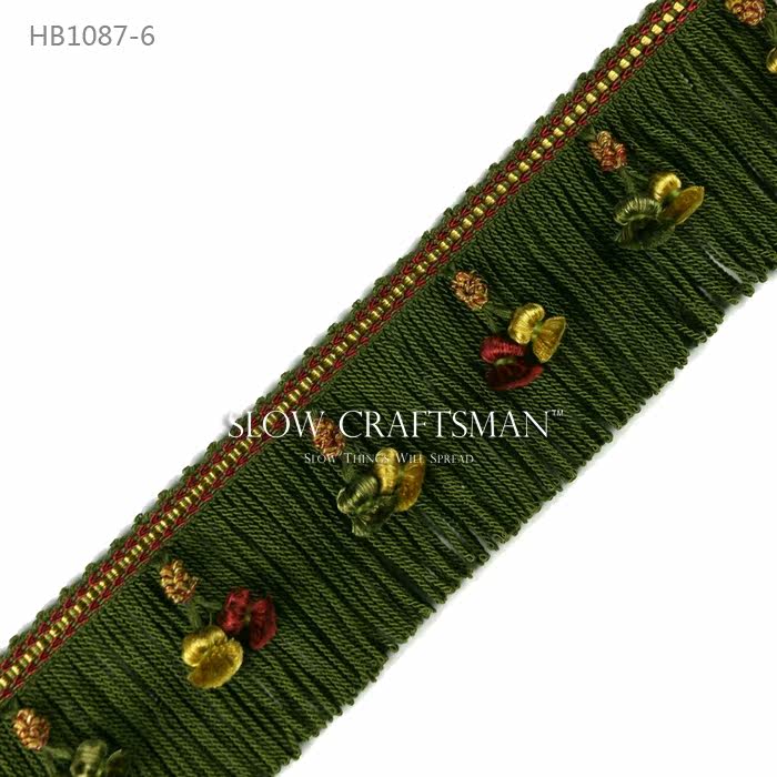 Кружевная кайма slow craftsman出口欧洲高端艾莉娜系列窗帘帘头家具绳编流苏花边