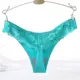 One piece thong sexy phong cách Nhật Bản ren đinh quần ống cao nĩa màu da thịt cạp cao thong leopard ballet nâng hông - G-string