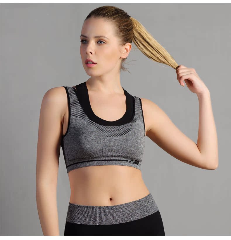 Vest hai lớp thể thao tập hợp áo ngực nữ khô nhanh chạy không có dấu vết sinh viên đồ lót thể dục hai mảnh giả áo lót nữ