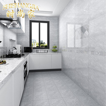 Kitchen tile 300x600 light microcrystalline mirror tile toilet wall tile balcony toilet gray marble grain