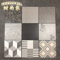 Simple modern 300 all-body all porcelain marble pattern antique brick balcony toilet courtyard matte wear-resistant small floor tiles